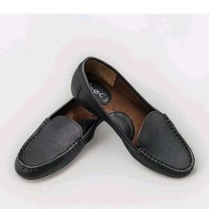 Born Concept Women's Black Flexible Comfort Flats Loafers Sz 7.5